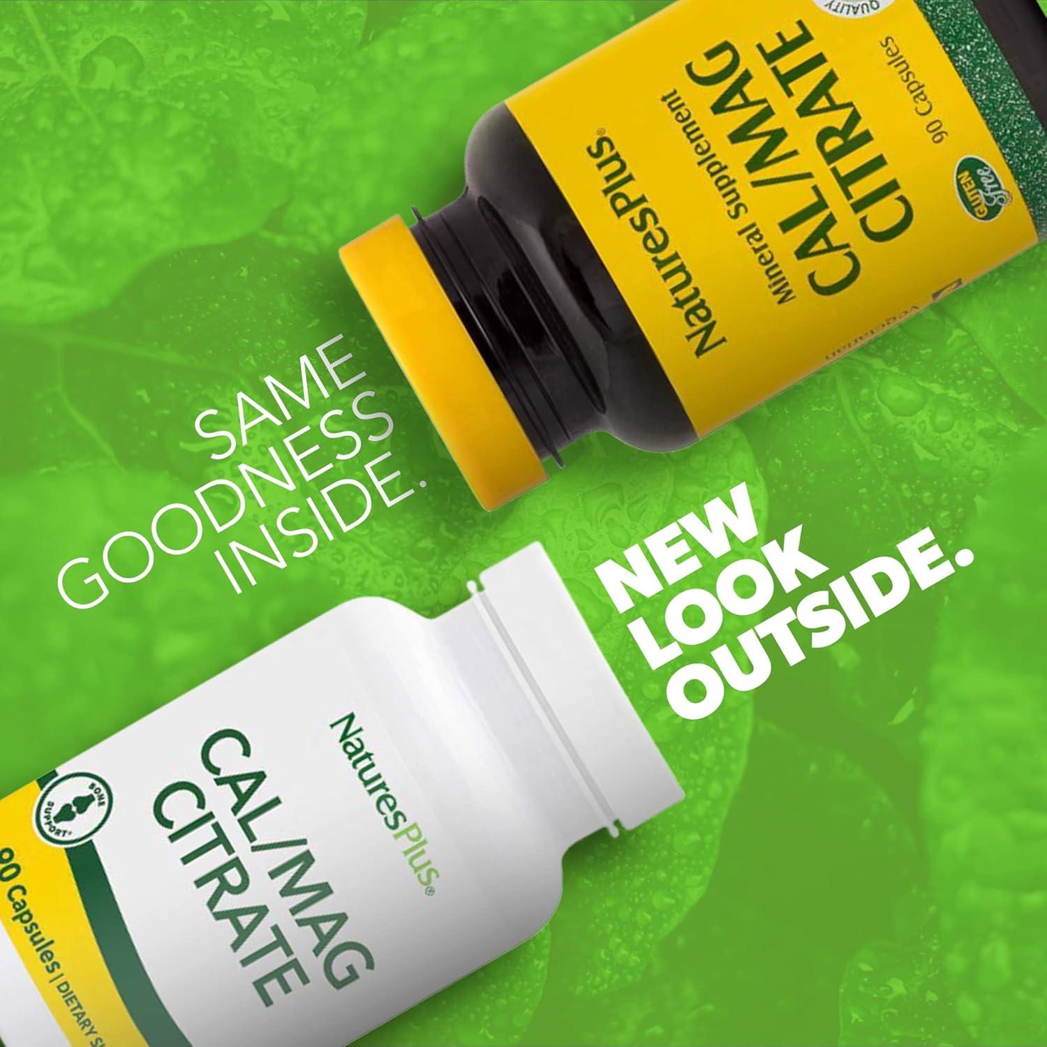 Citrato de Calcio y Magnesio NaturesPlus 90 Cápsulas 500mg/250mg