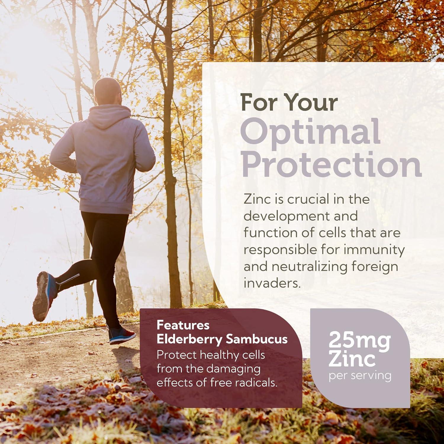 Pastillas Masticables de Zinc y Saúco Zahler 25mg - 90 Unidades