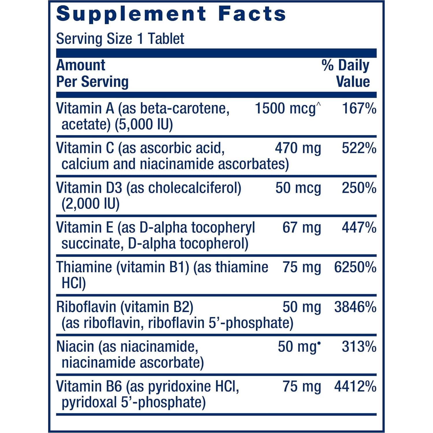 Suplemento Multivitamínico Life Extension + Cápsulas de Zinc 50 mg