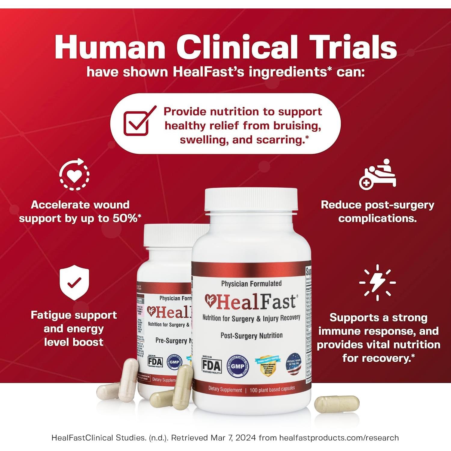 Suplemento de Recuperación Post-Cirugía HealFast 183g