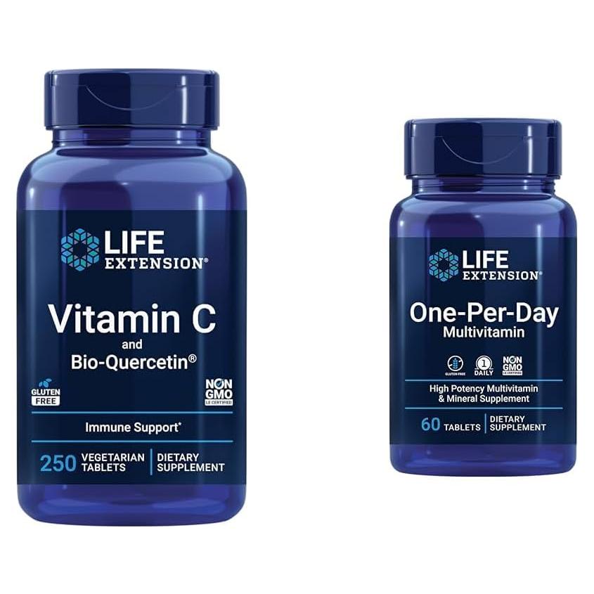 Suplemento Multivitamínico Life Extension con Vitamina C y Quercetina - 250 Tabletas
