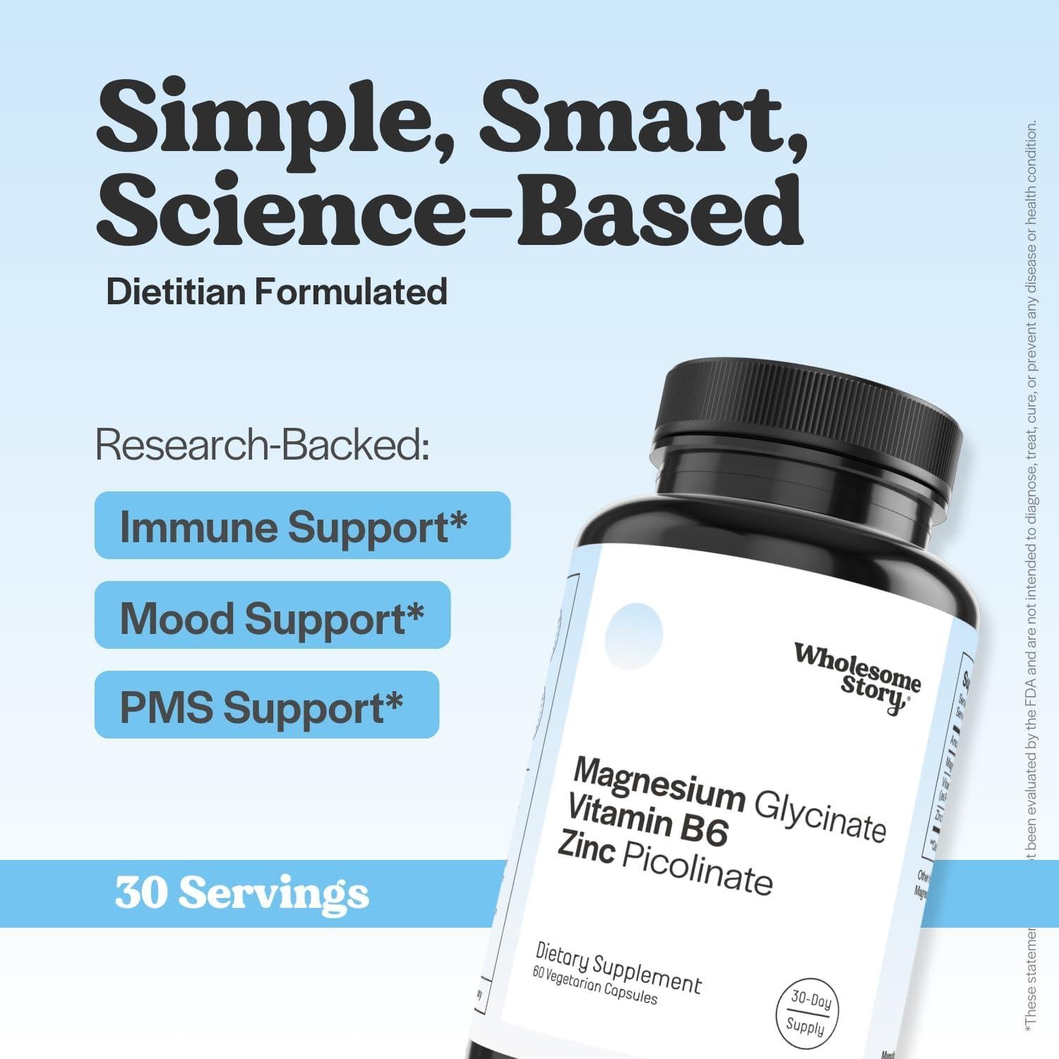 Suplemento de Picolinato de Zinc y Glicinato de Magnesio 60 Cápsulas