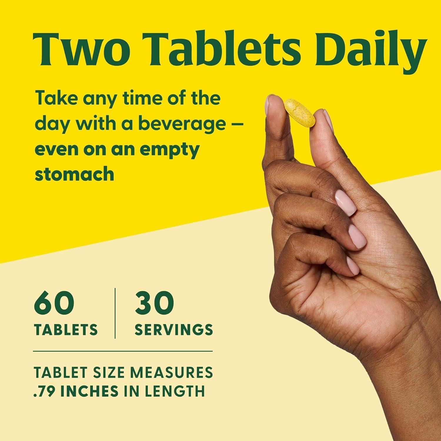 MegaFood Cúrcuma Curcumina Extra Fuerte 60 Tabletas Veganas