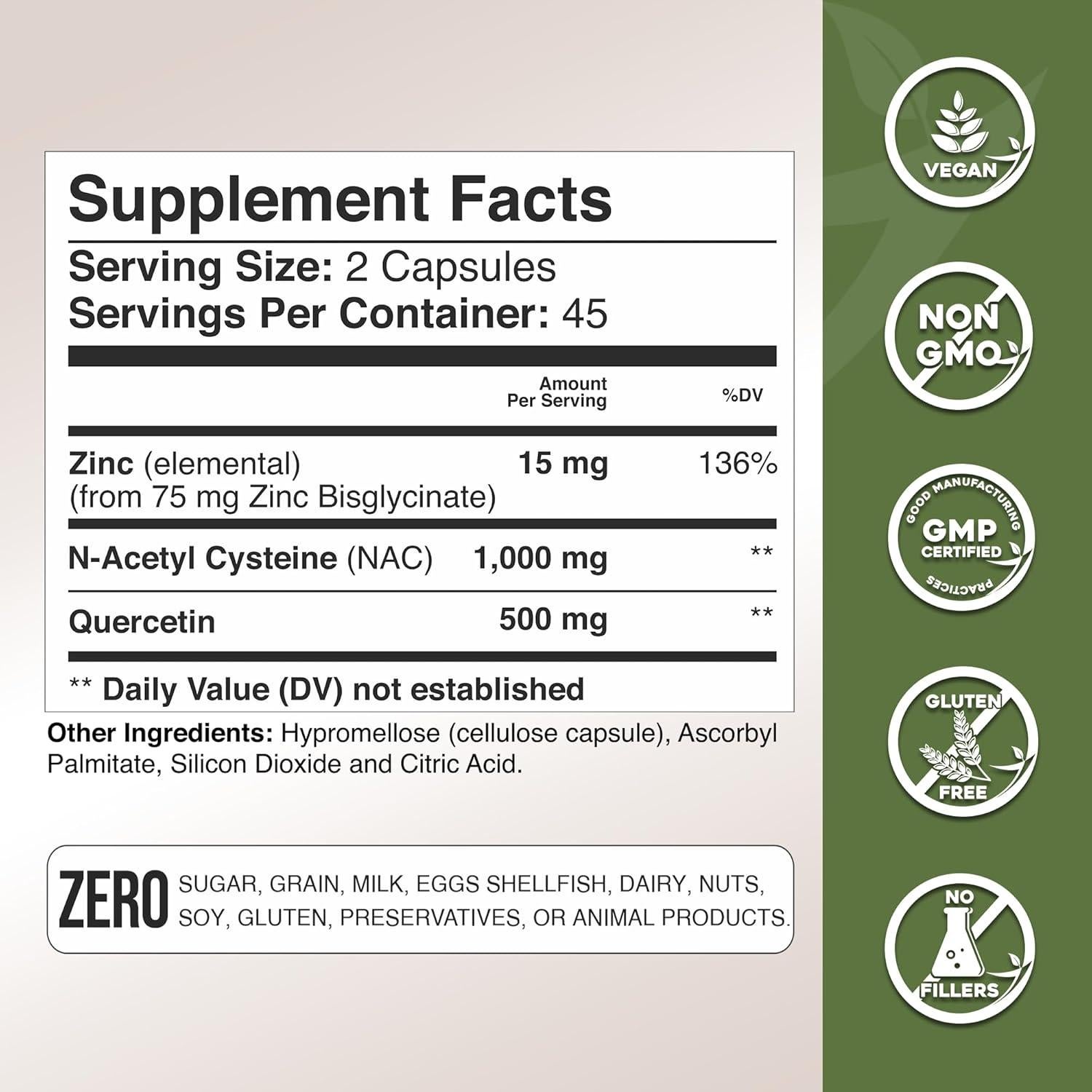 Suplemento Inmunológico Gade Nutrition NAC 60 Cápsulas