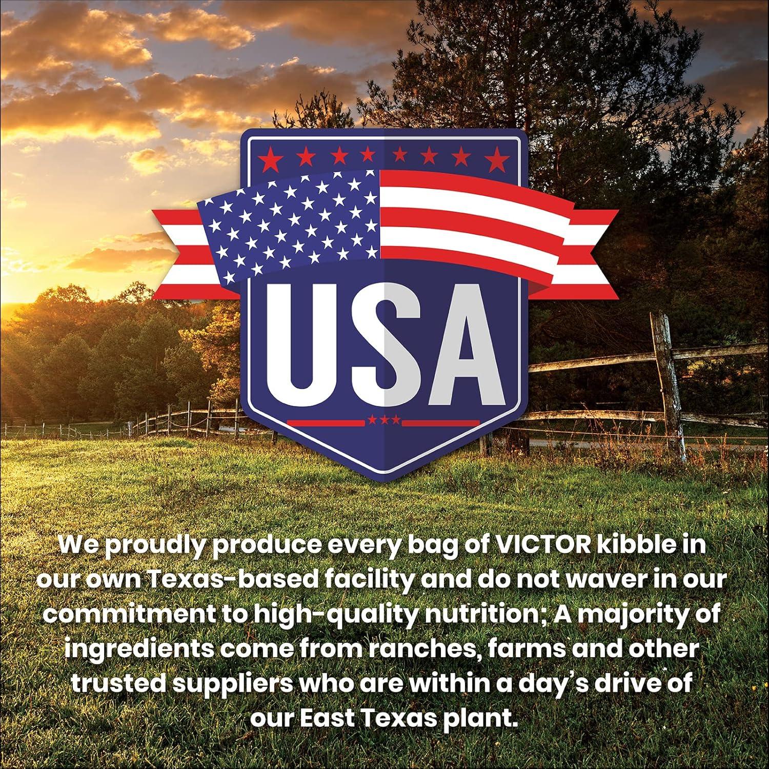 VICTOR Comida Seca para Perros 6.8 kg - Carne de Res y Arroz Integral