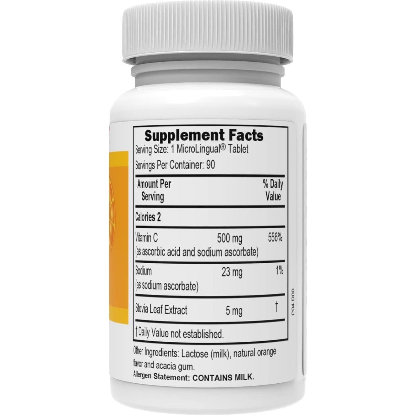 Vitamina C 500 mg Superior Source Naranja Ácida - 90 Tabletas Sublinguales