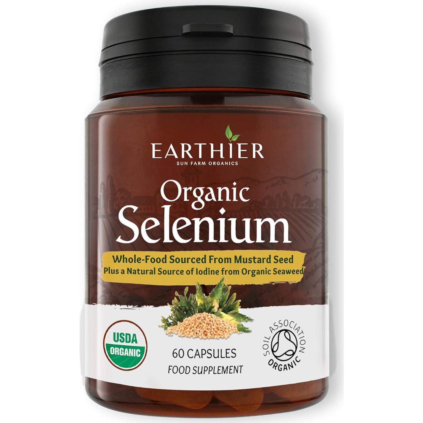 Selenio Orgánico 200 mcg con Yodo y Sílice - Vitalize Foods