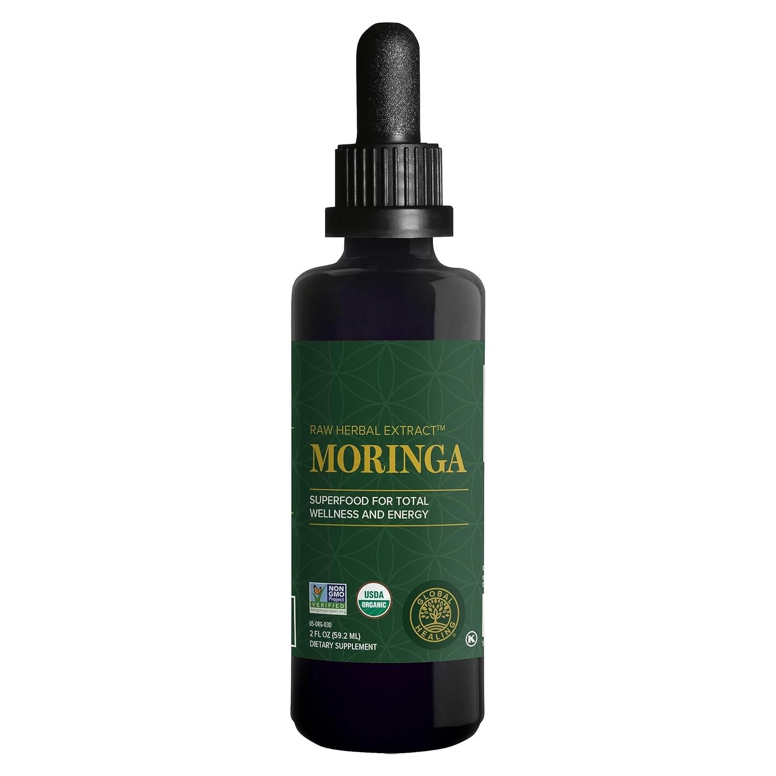 Extracto Líquido de Moringa Orgánica Global Healing 59 ml