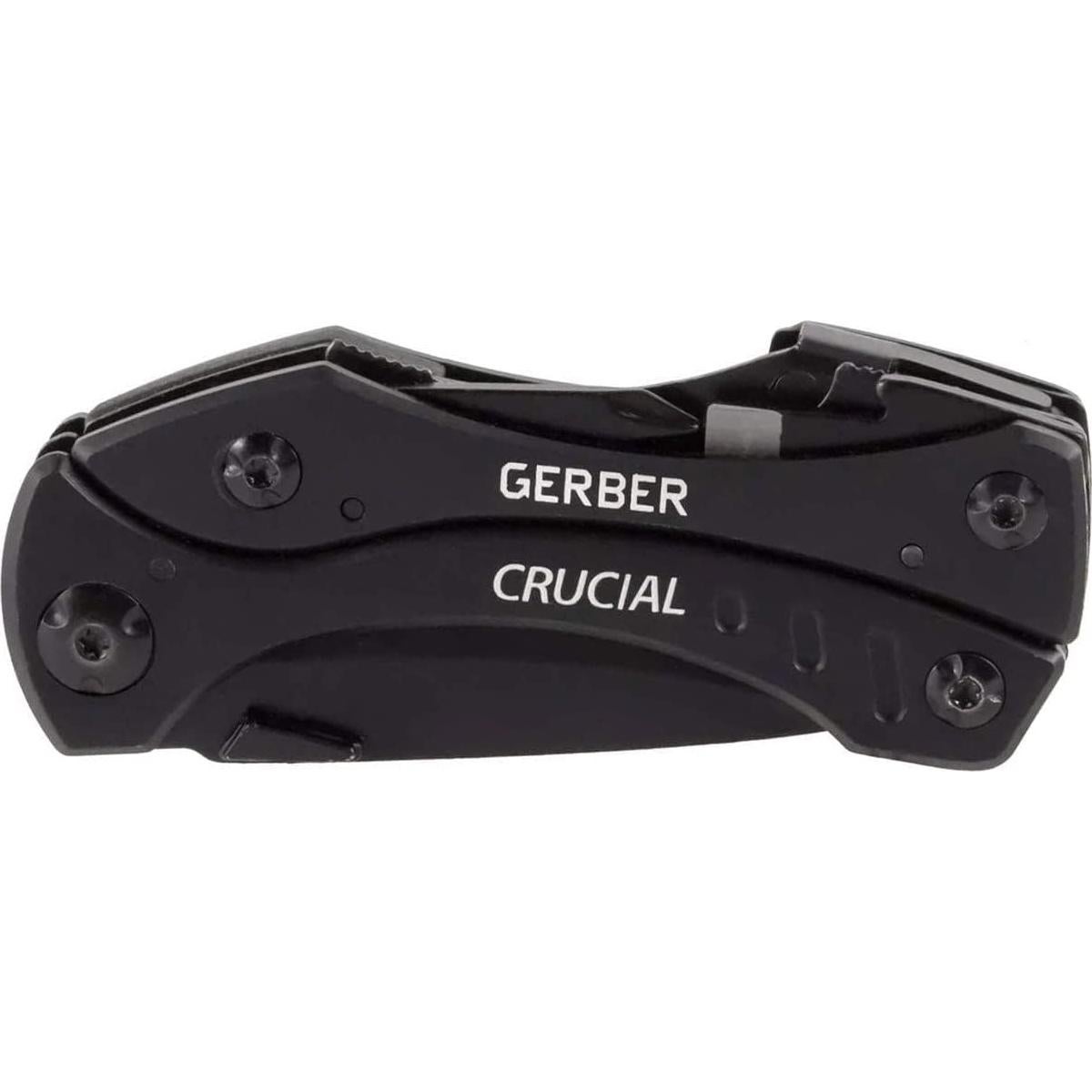 Cuchillo Multitool Gerber Gear Crucial 6 en 1 Negro
