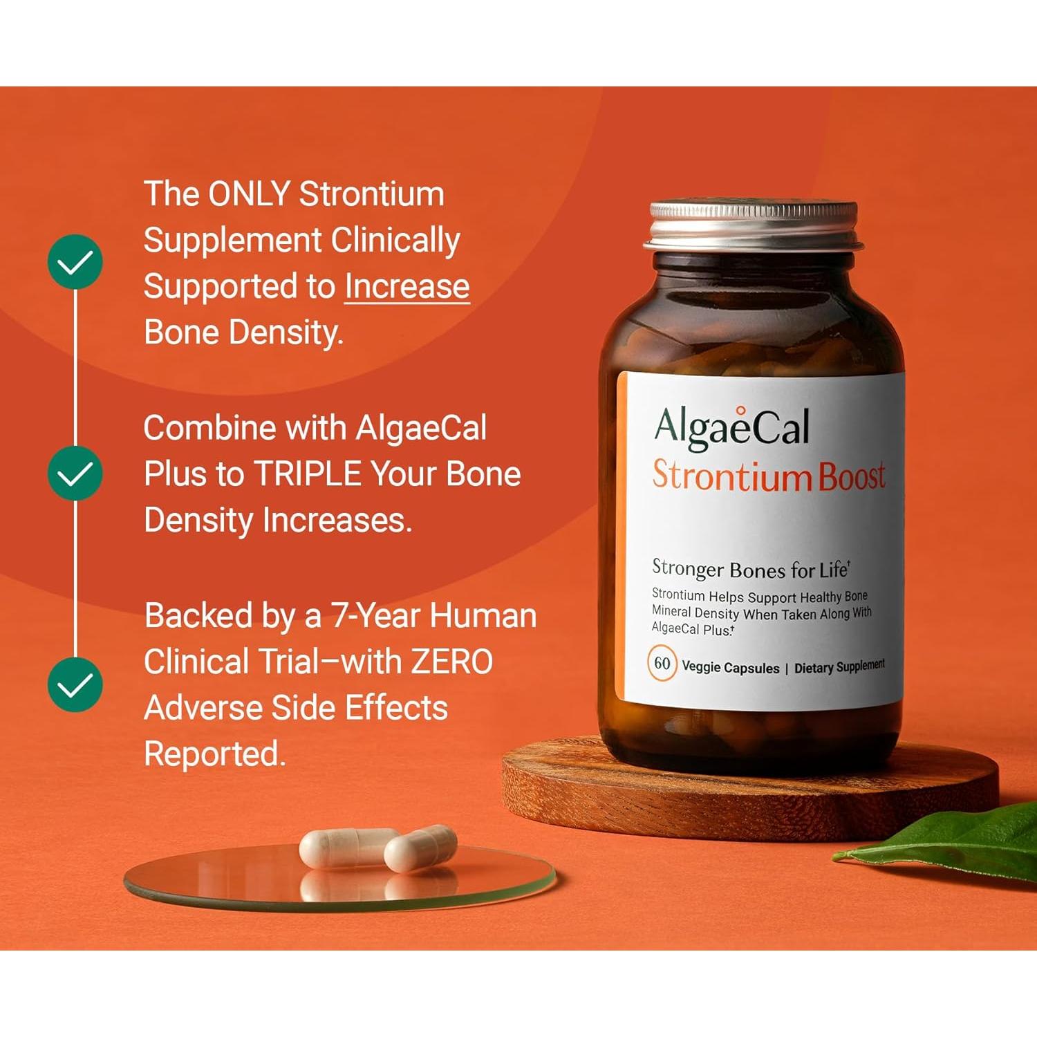 AlgaeCal Suplemento de Citrato de Estroncio 680 mg - 60 Cápsulas