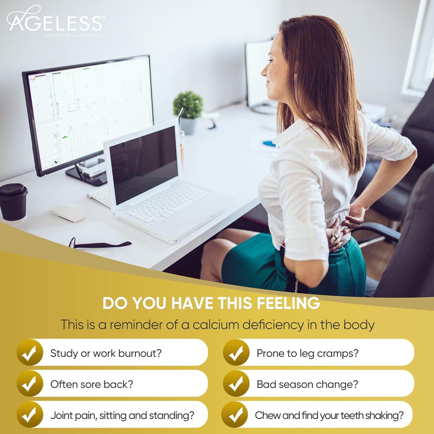 Calcio Líquido Ageless con Vitamina D8 y Extracto de Róbalo - 25 ml