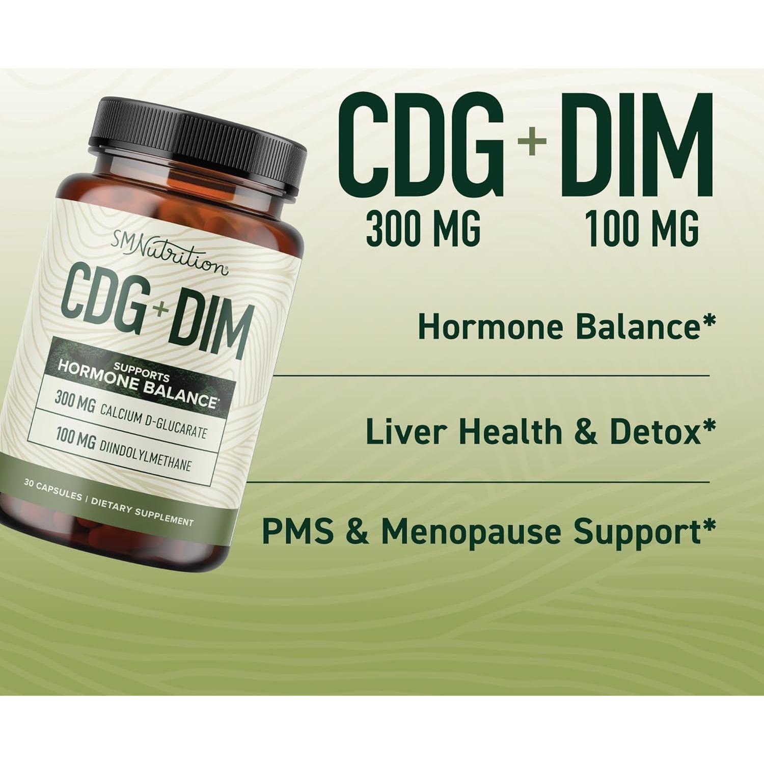 Suplemento D-Glucarato de Calcio con DIM 30 cápsulas SMNutrition