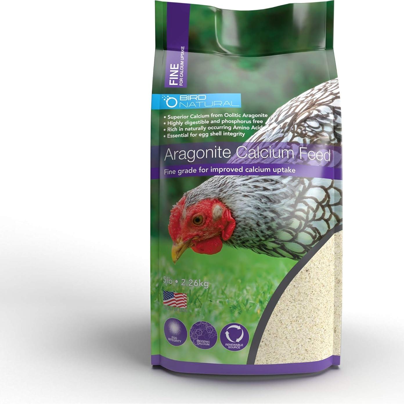 Suplemento de Calcio Aragonita Oolítica para Pollos 2.26kg