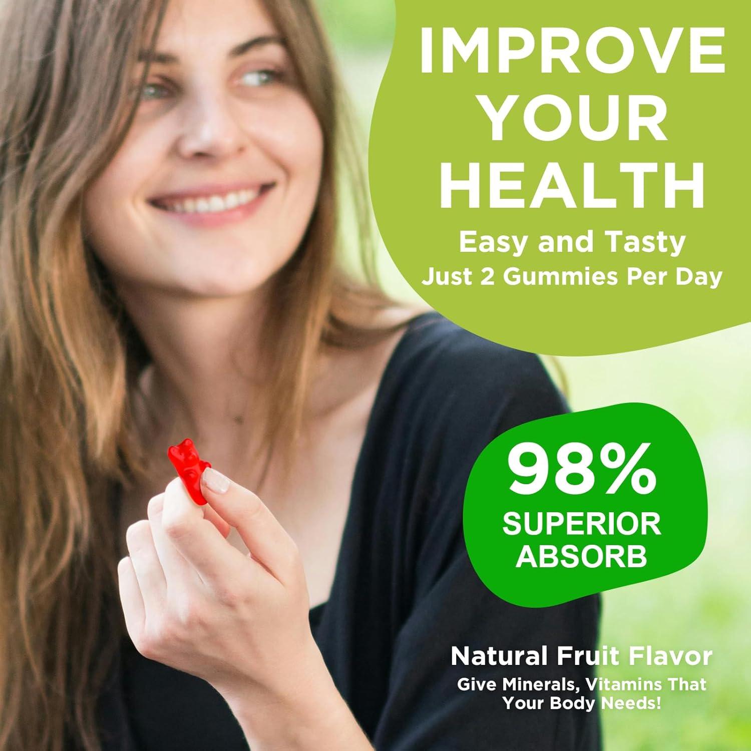 Gominolas de Calcio Magnesio Zinc GrnLife 60 Unidades Sin Azúcar