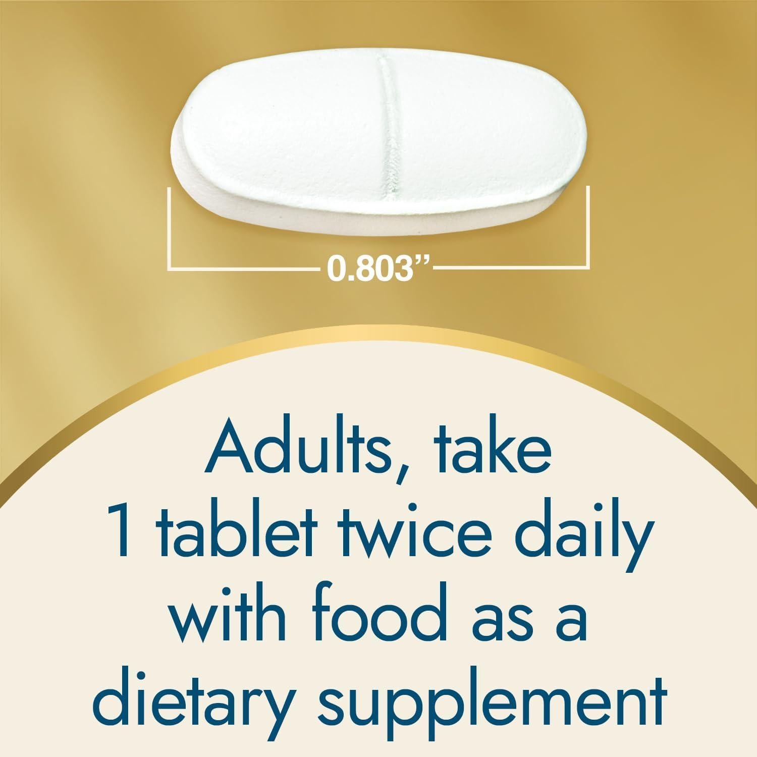 Calcio 600 mg con Vitamina D3 20 mcg Maravilla de la Naturaleza - 220 Tabletas