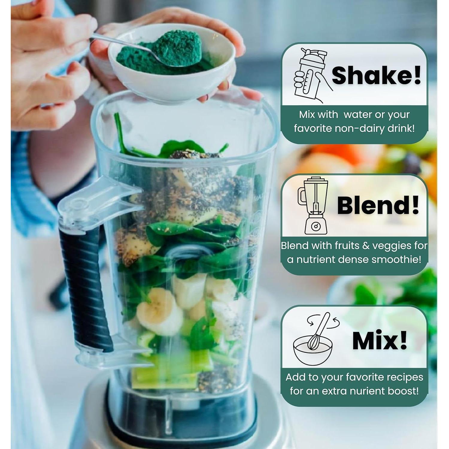 Polvo de Moringa Orgánica OMG! 198 g - Rico en Calcio y Hierro