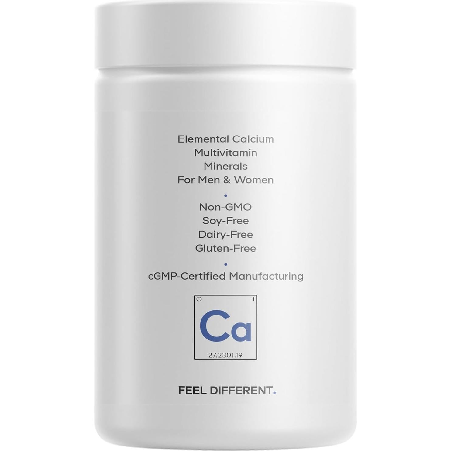 Suplemento de Calcio Codeage 250mg + Vitamina D3 y Minerales - 120 Cápsulas