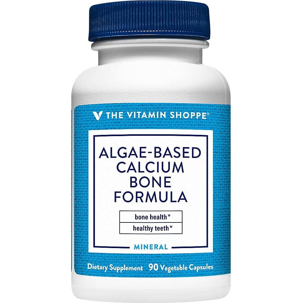 Suplemento de Calcio Vegetal The Vitamin Shoppe 90 Cápsulas