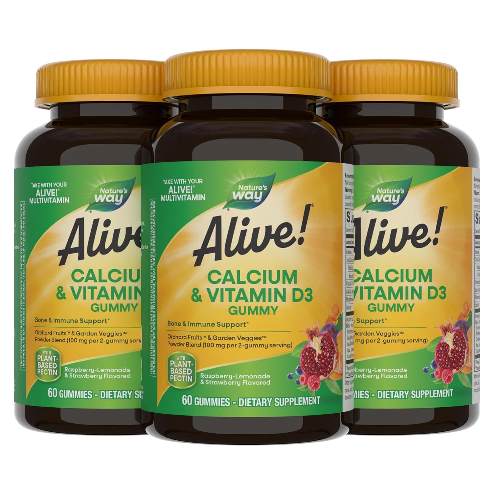 Gomitas de Calcio y Vitamina D3 Nature's Way 60 Unidades