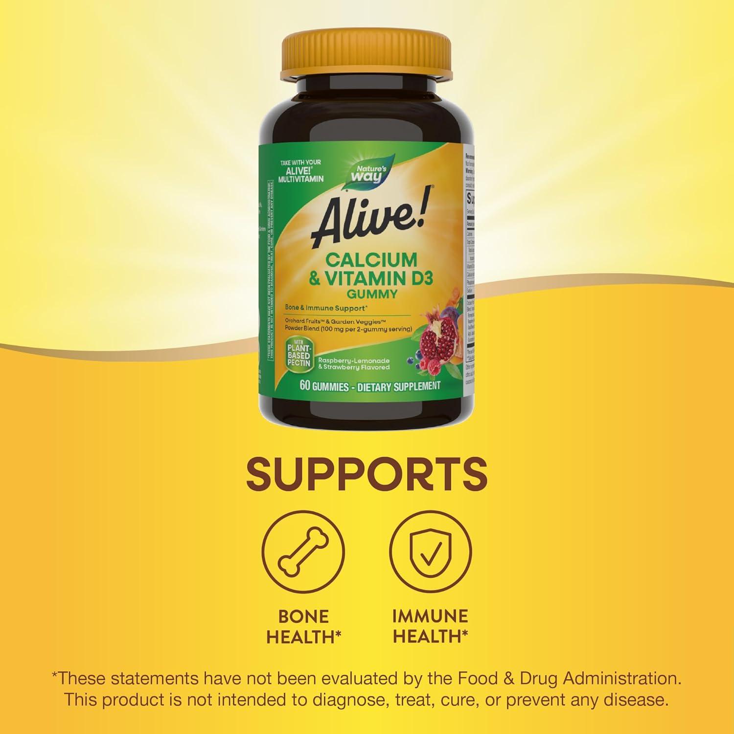 Gomitas de Calcio y Vitamina D3 Nature's Way 60 Unidades