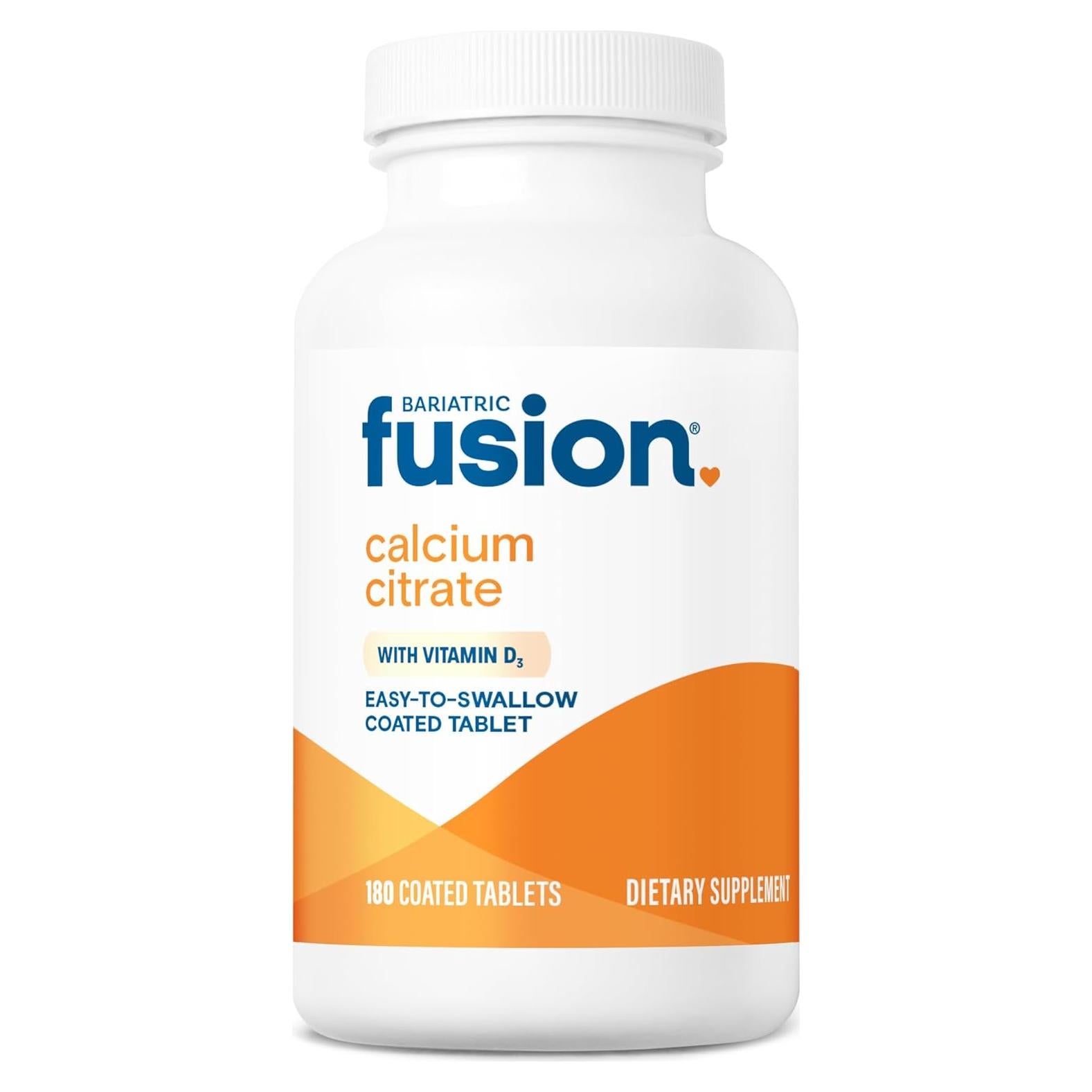 Suplemento de Calcio Citrato Bariátrico 600mg con Vitamina D3 - 180 Tabletas