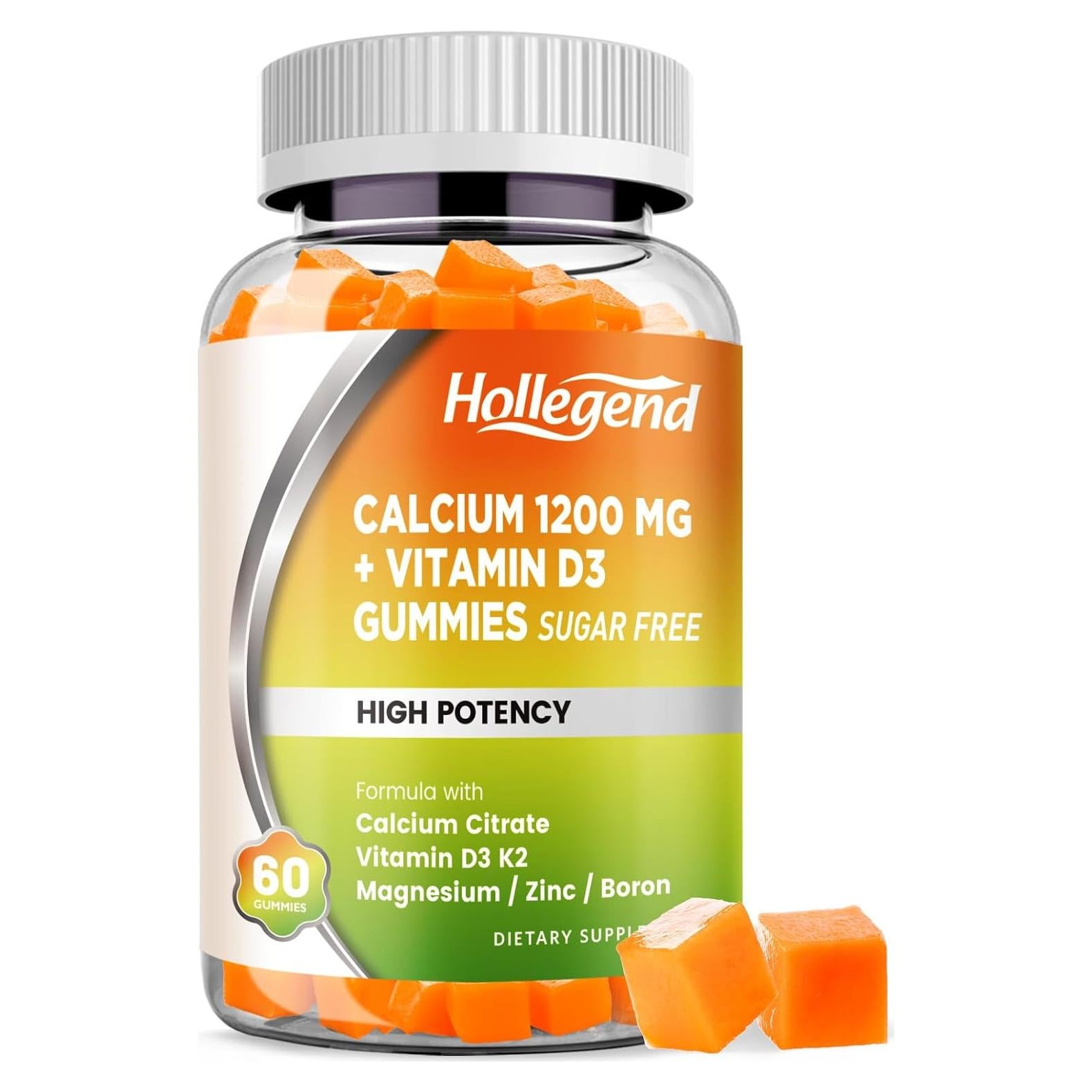 Gomitas de Calcio 1200 mg HendyBe con Vitamina D3 y K2