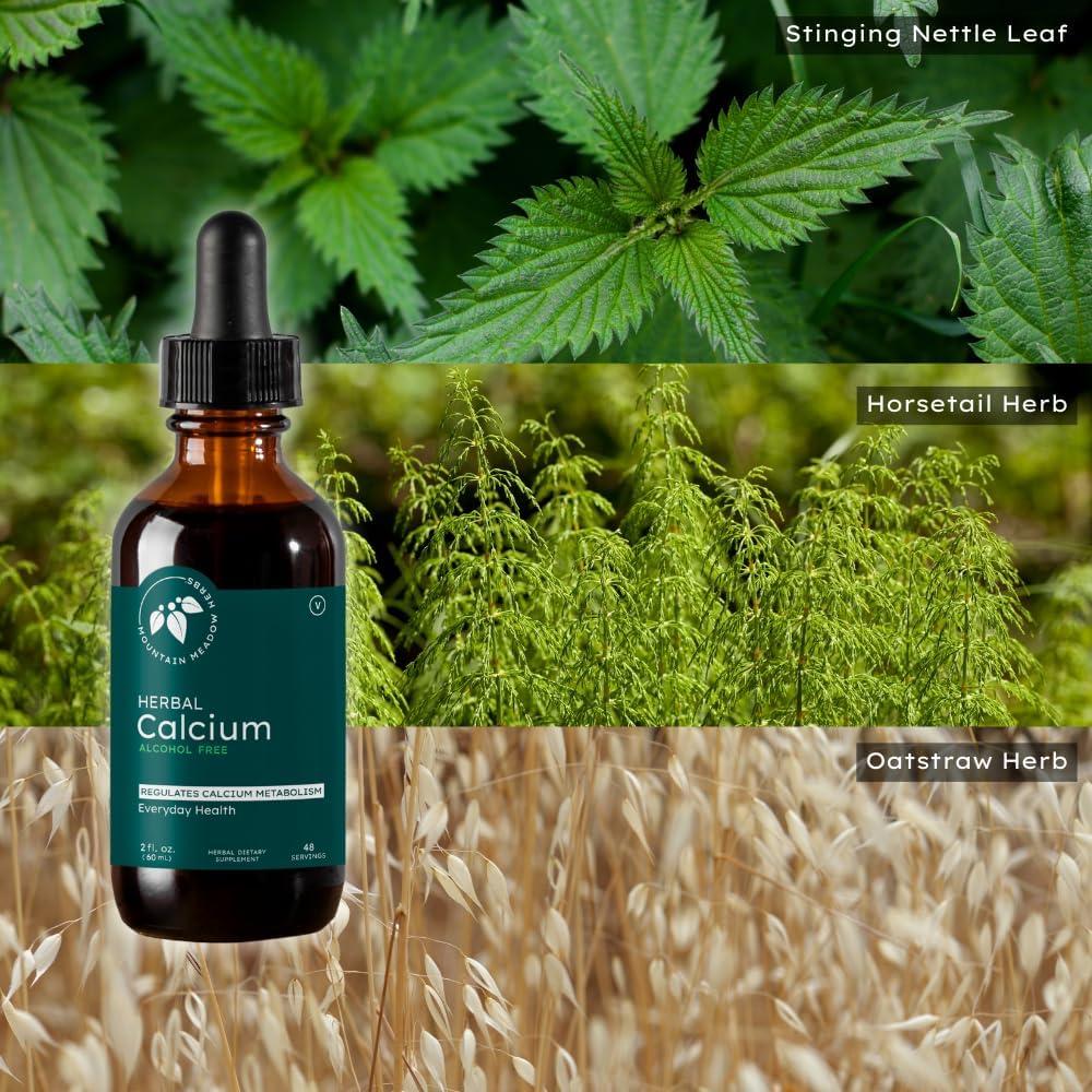 Calcio Herbal Líquido Vegano Mountain Meadow 59 ml - Huesos y Dientes