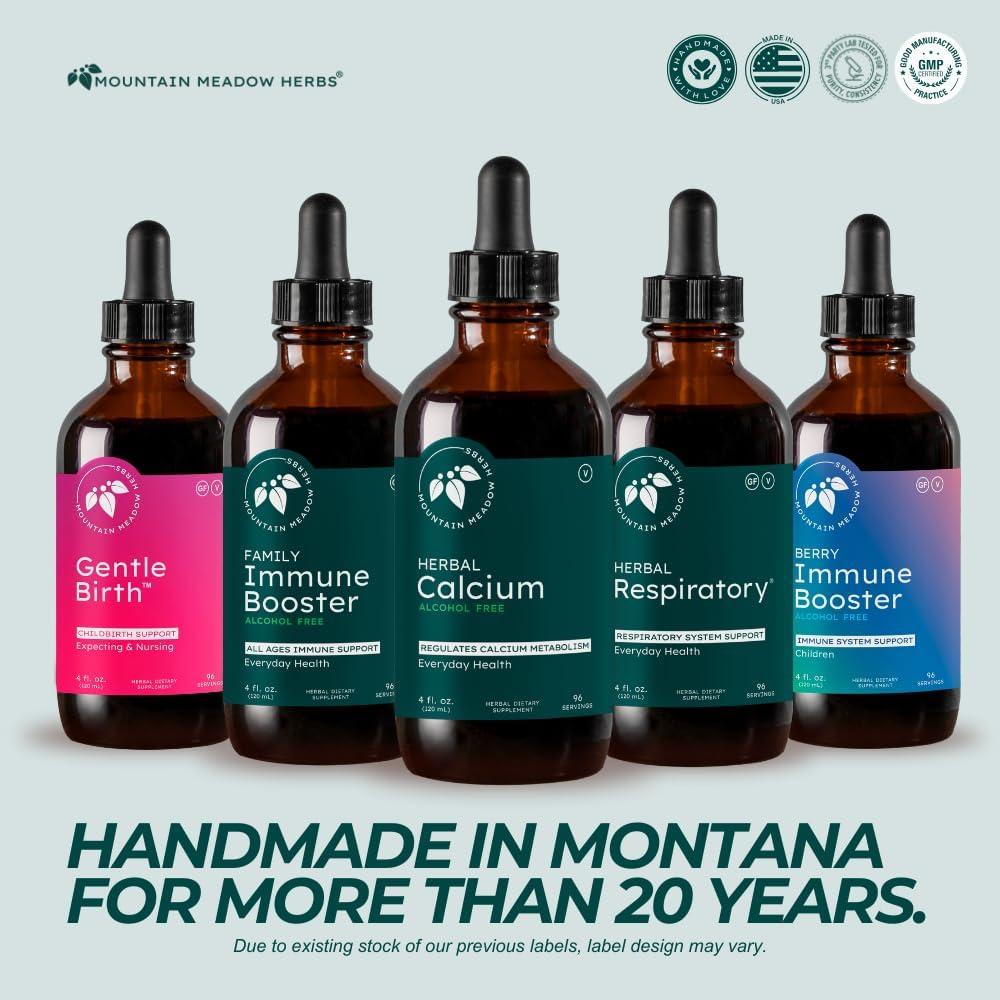 Calcio Herbal Líquido Vegano Mountain Meadow 59 ml - Huesos y Dientes