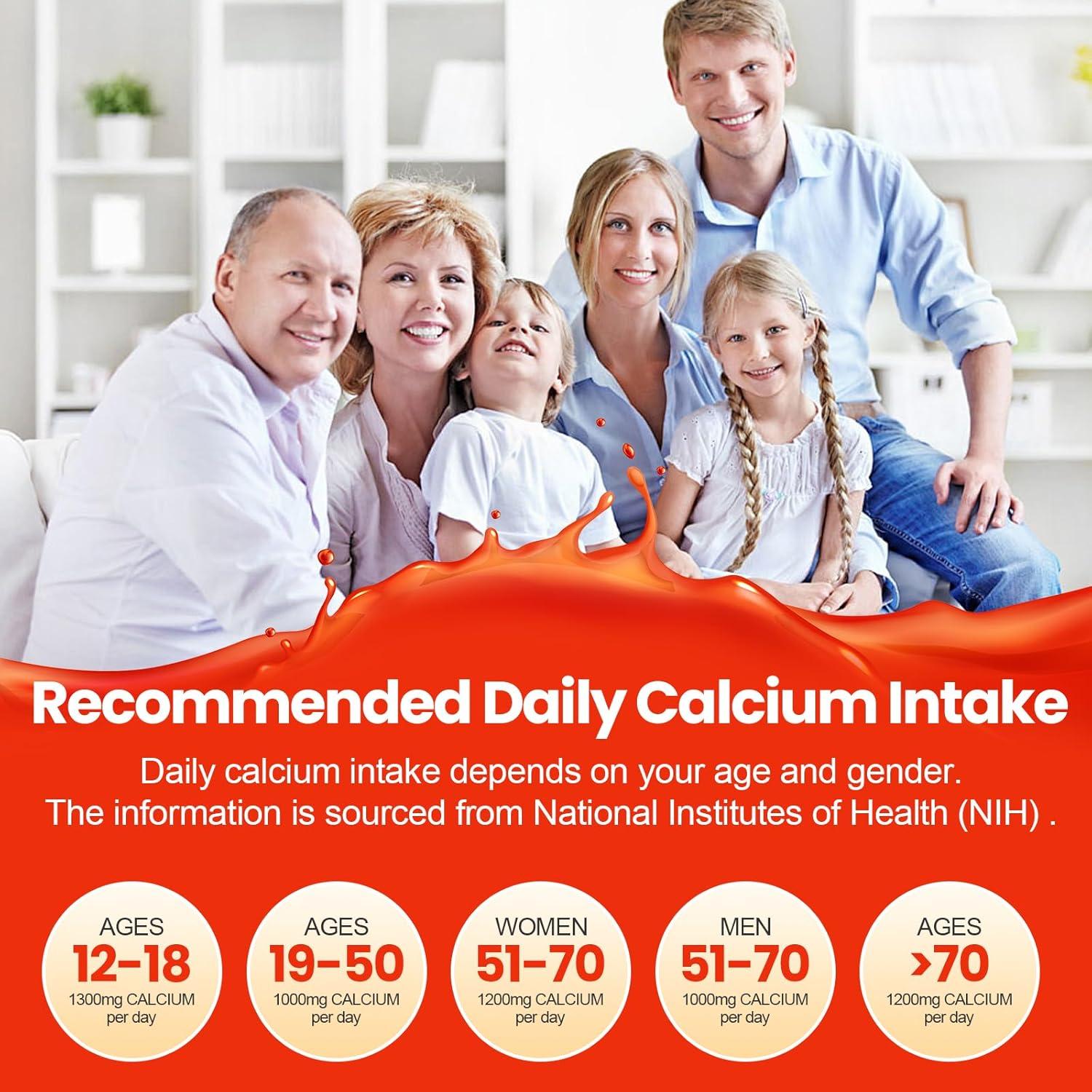 Gomitas de Citrato de Calcio 1200mg Ceecisee - Veganas, Sin Azúcar, 120 Unidades