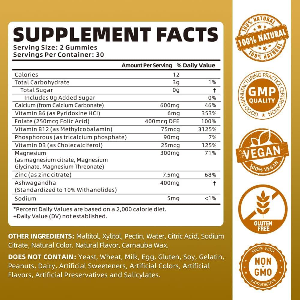 Gominolas de Calcio Magnesio Zinc Softbear 600 mg Sabor Mango