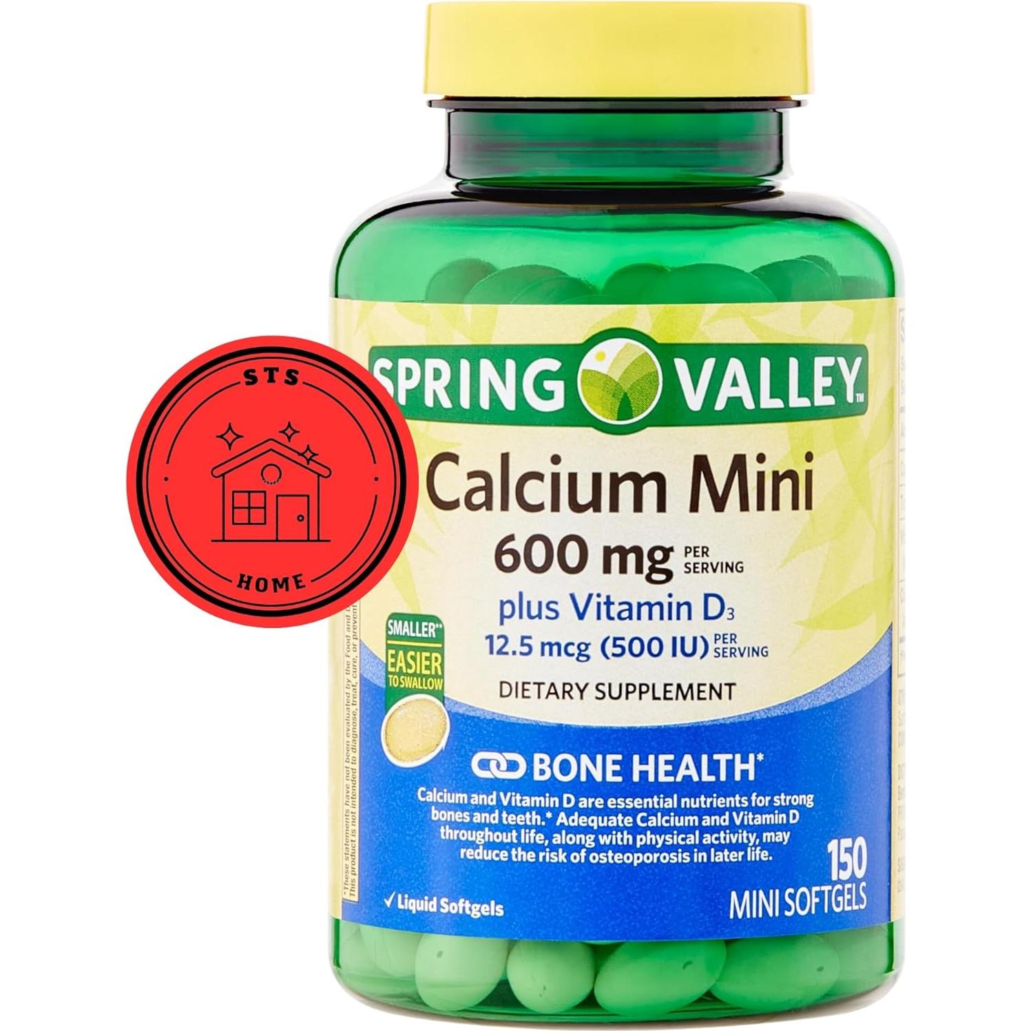 Suplemento Dietético Spring Valley Calcio Plus D3 150 Mini Gelatinas