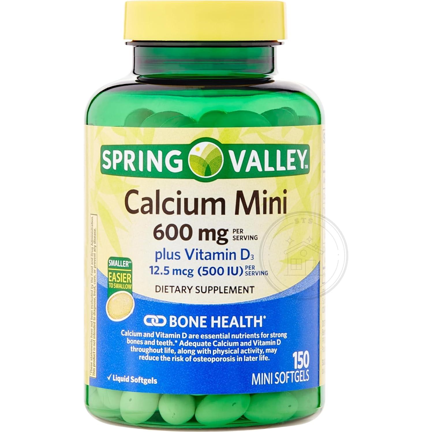 Suplemento Dietético Spring Valley Calcio Plus D3 150 Mini Gelatinas