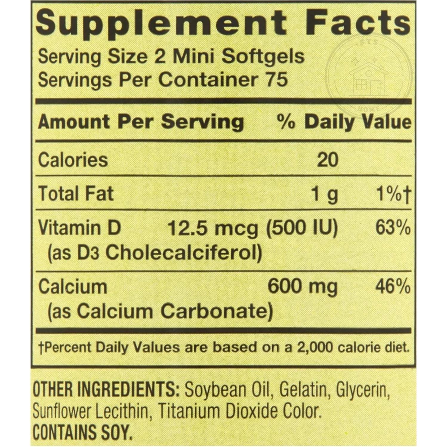 Suplemento Dietético Spring Valley Calcio Plus D3 150 Mini Gelatinas