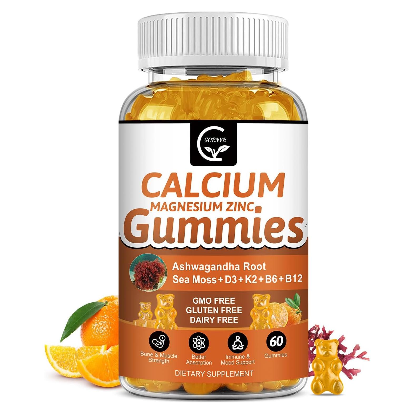 Gominolas de Calcio 1200mg GORNVB con Vitamina D3 y K2