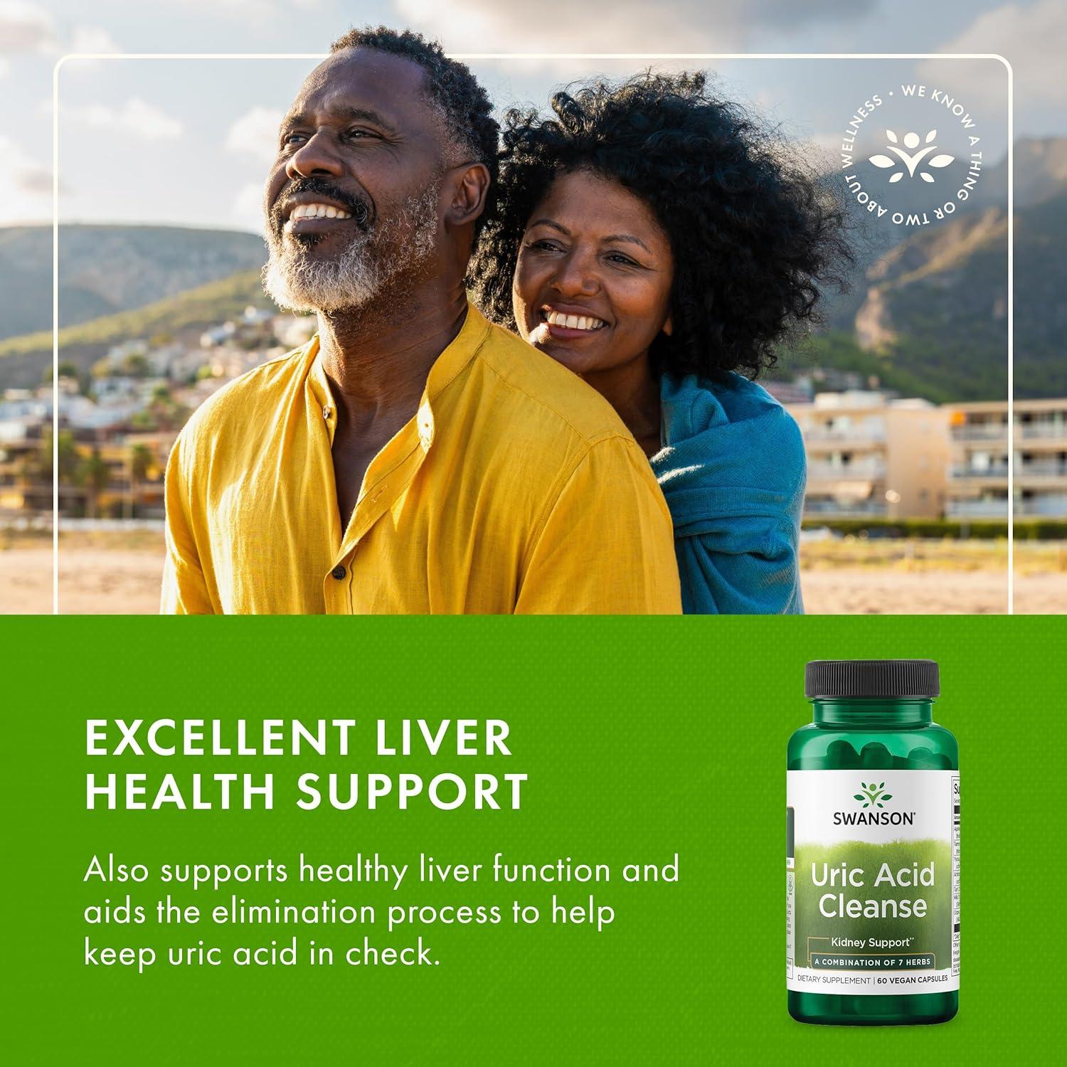 Suplemento Natural de Ácido Úrico Swanson Ultra - 60 Cápsulas