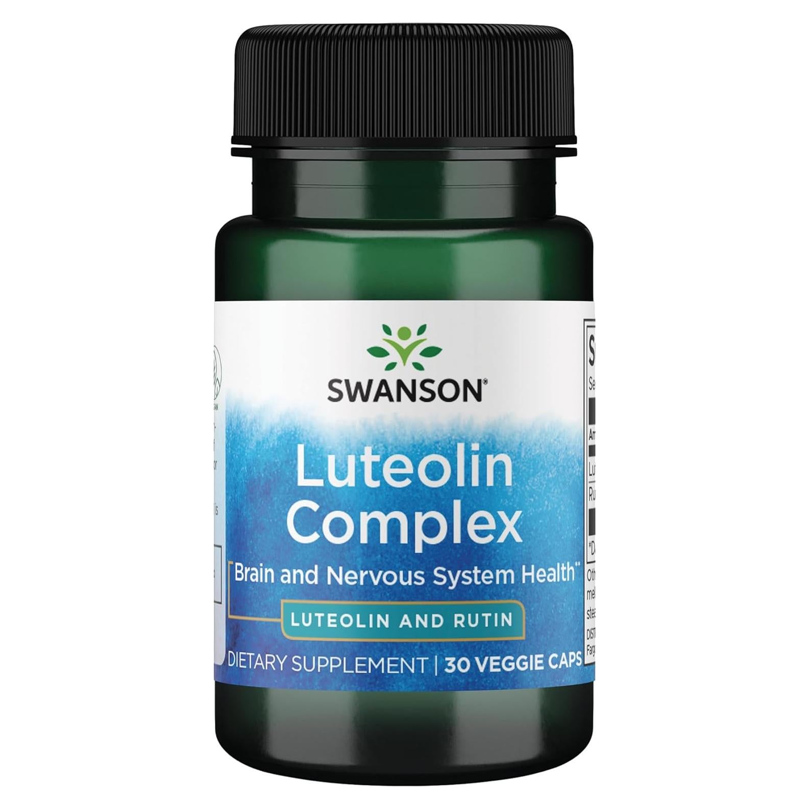 Complejo de Luteolina Swanson 30 Cápsulas - Suplemento Cognitivo