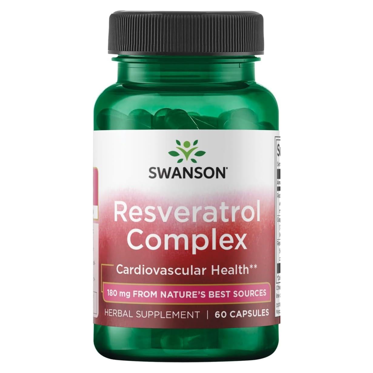 Complejo de Resveratrol Swanson - 60 Cápsulas Salud Cardiovascular