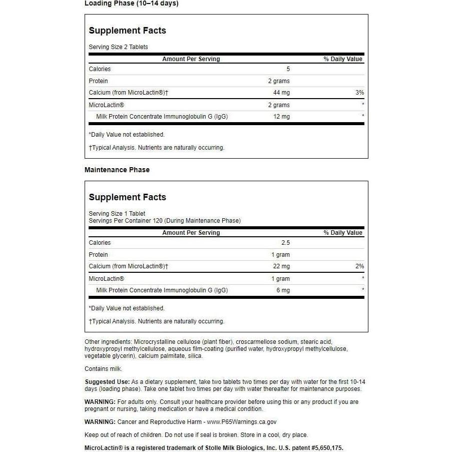 Swanson Ultra Microlactina Doble Fuerza 1000 mg 120 Tabletas