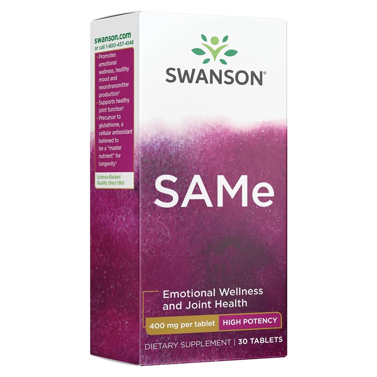 Suplemento de Same 400 mg Swanson Ultra 30 Tabletas
