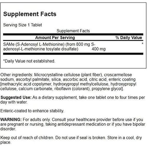 Suplemento de Same 400 mg Swanson Ultra 30 Tabletas