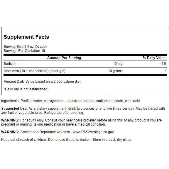 Gel de Aloe Vera Swanson Premium 946 ml - Salud Digestiva