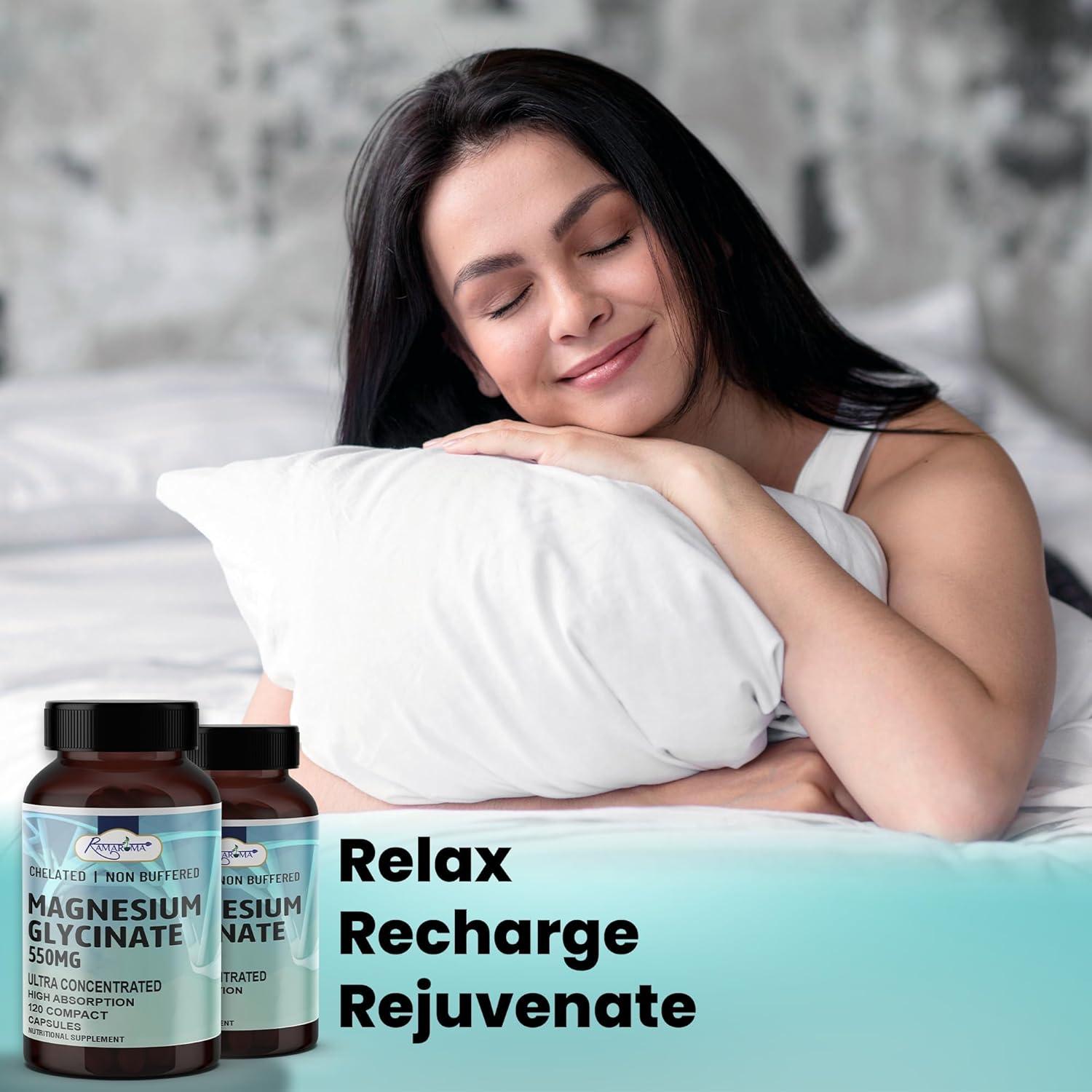 Glicinato de Magnesio 550 mg Ramaroma - 120 Cápsulas