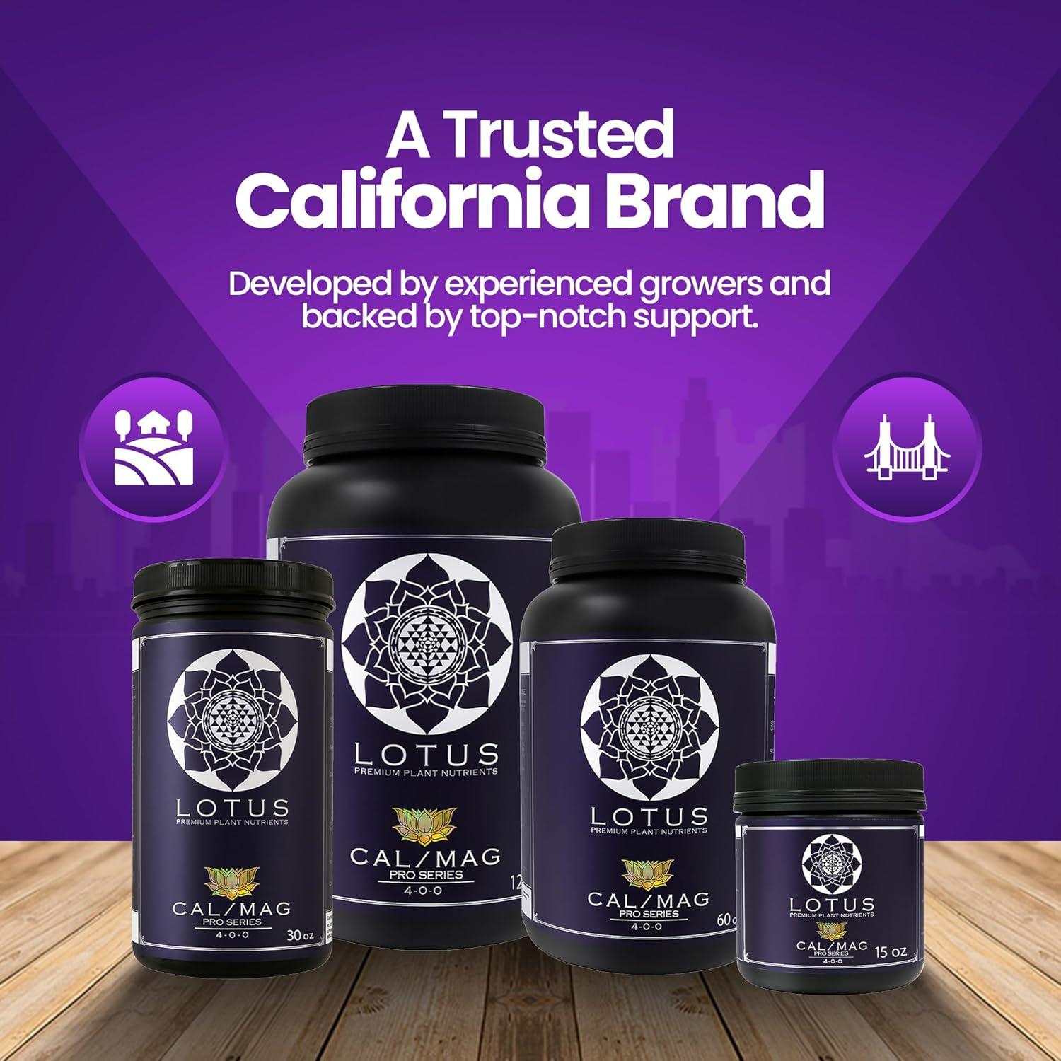 Nutrientes en Polvo Lotus Cal-Mag 425g - Hidroponía y Suelo