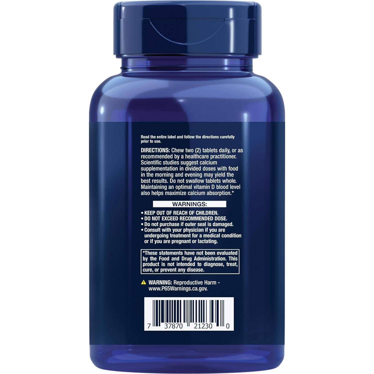 Suplemento de Calcio Life Extension Bone Restore 60 Tabletas