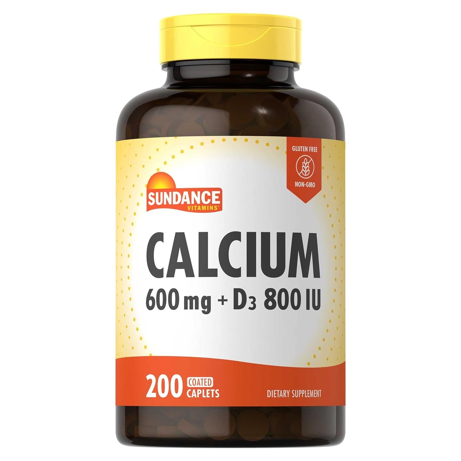 Suplemento de Calcio con Vitamina D3 Sundance 600mg 200 Comprimidos