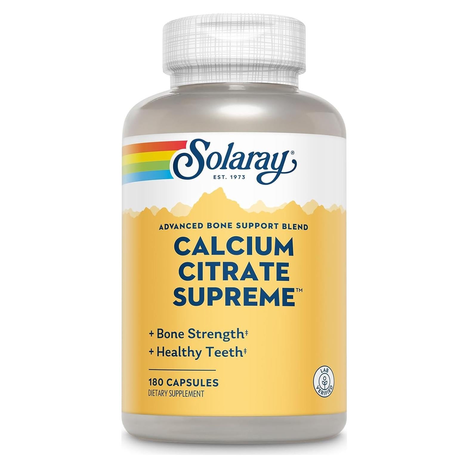 Suplemento de Calcio Solaray 800mg con Magnesio y Vitamina D3