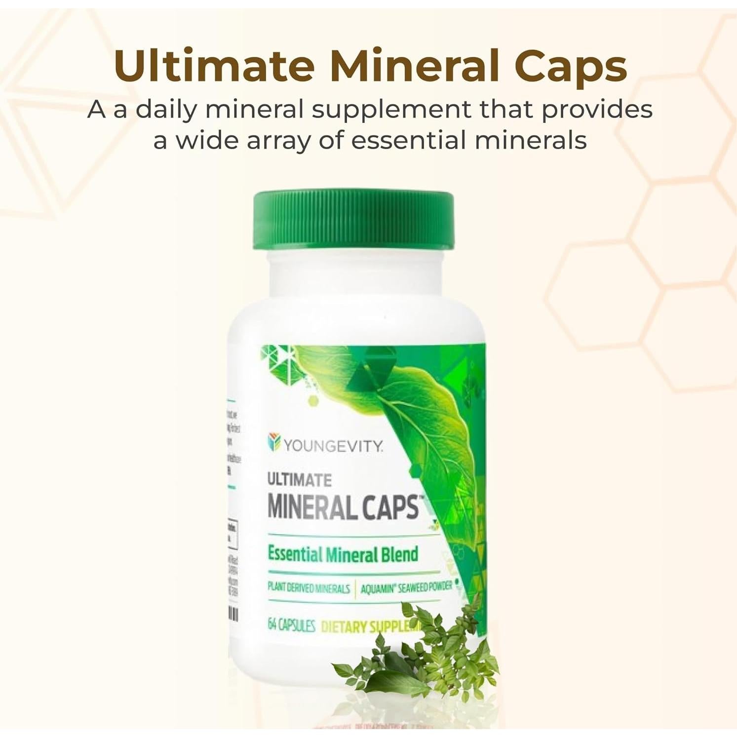 Youngevity Ultimate Mineral Caps - 64 Cápsulas - Minerales Esenciales