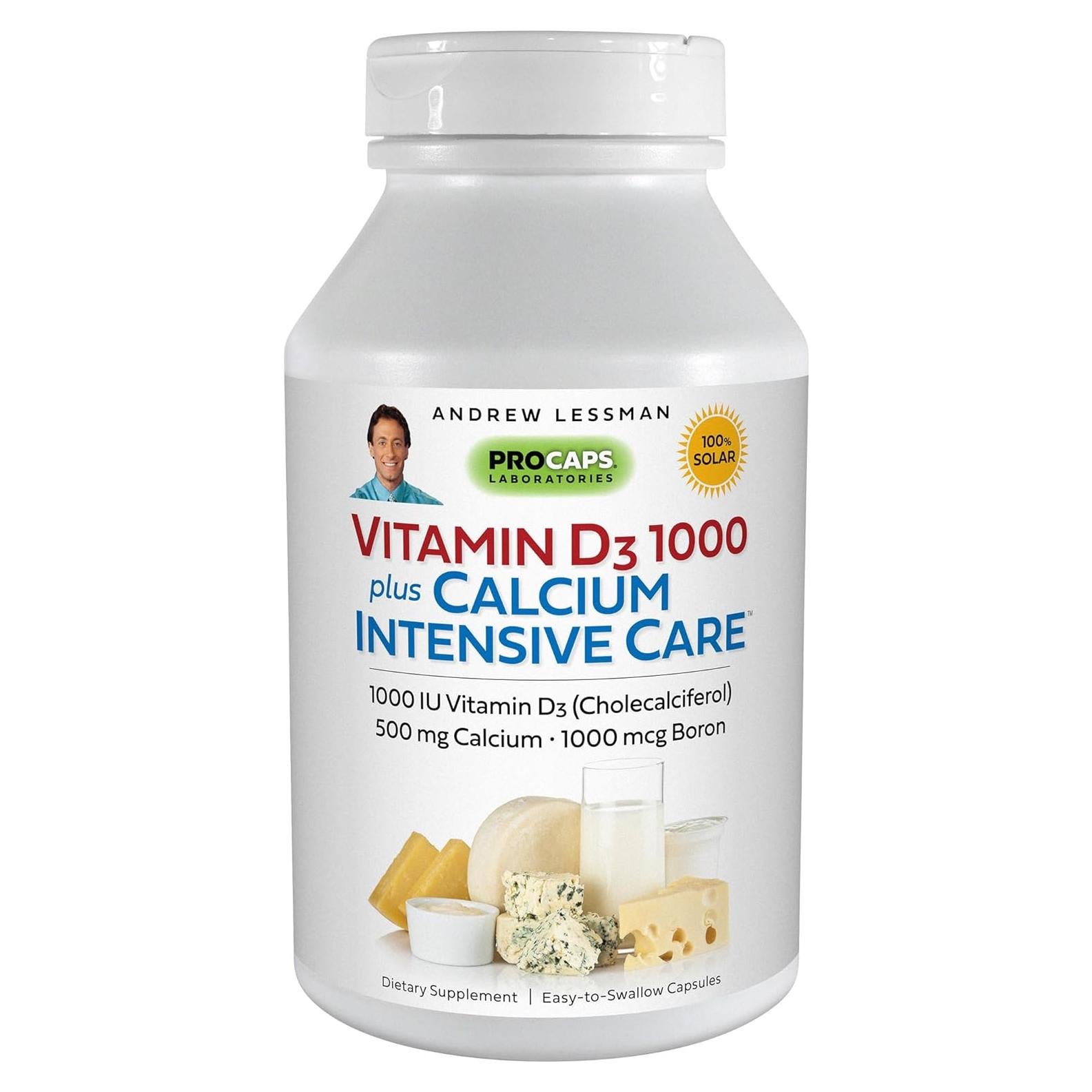 Vitamina D3 1000 UI Andrew Lessman 720 Cápsulas Calcio