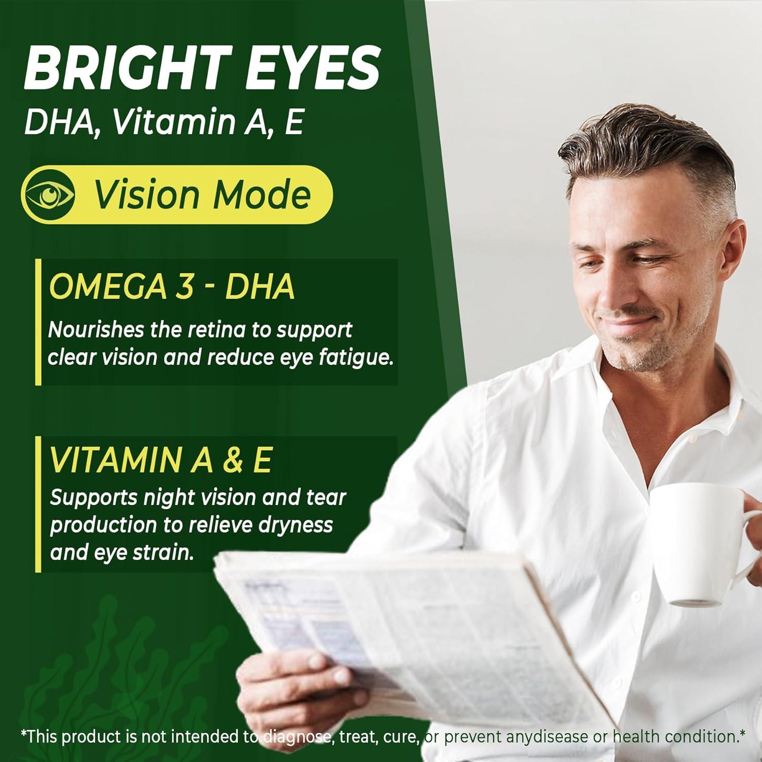 Gomitas Omega 3 Veganas LILICARE 2200mg DHA EPA 60 Unidades
