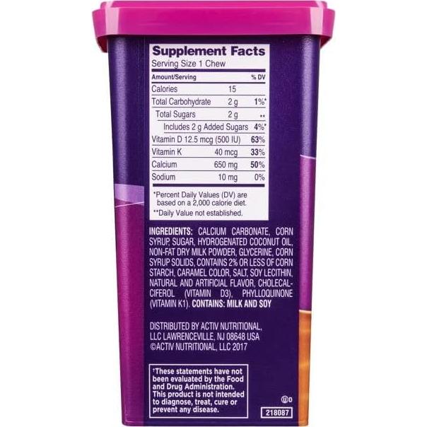 Caramelos Masticables Viactiv Calcio Plus D - 100 Unidades